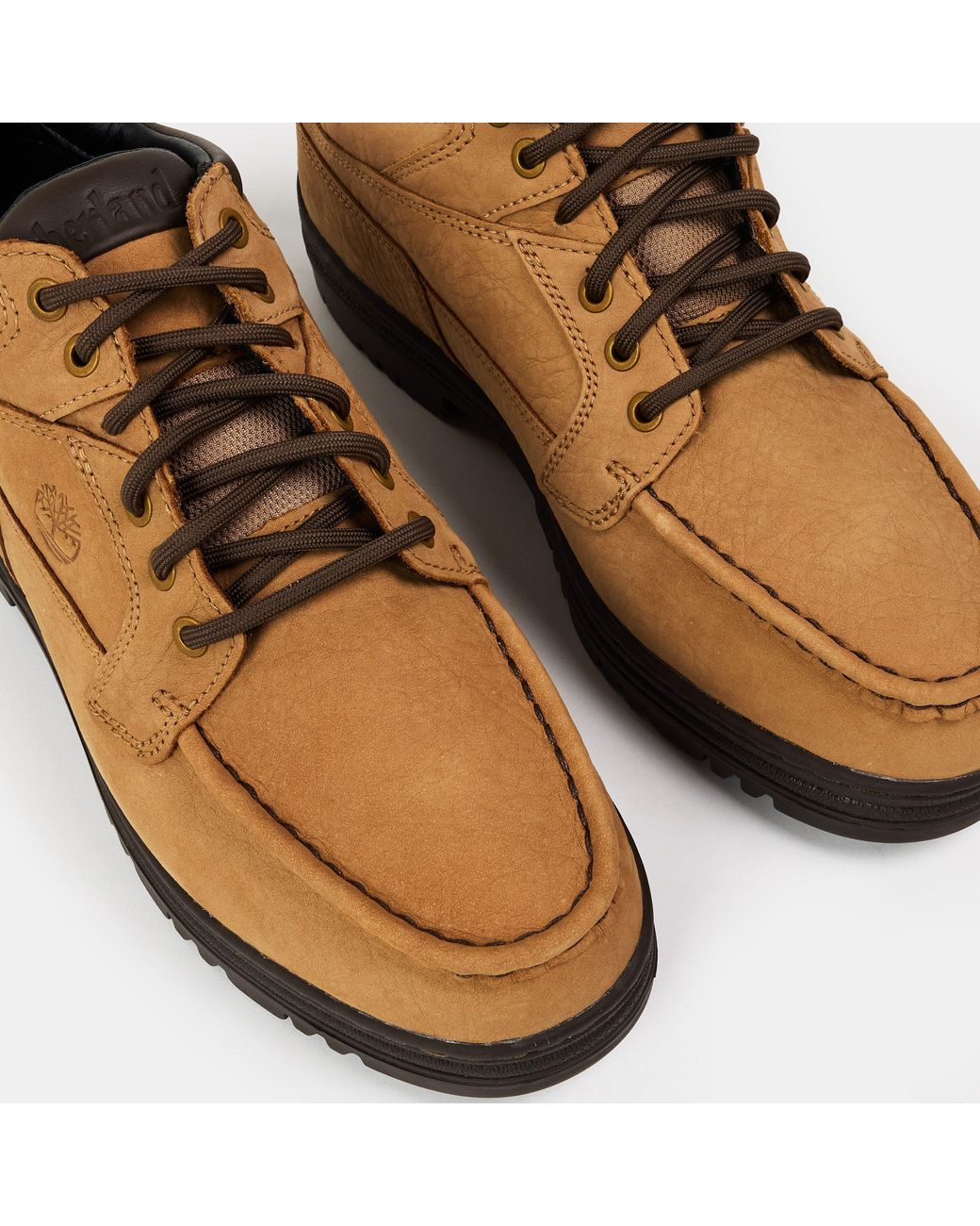 Timberland Brown Larchmont Mid Lace Up Waterproof Ch for men