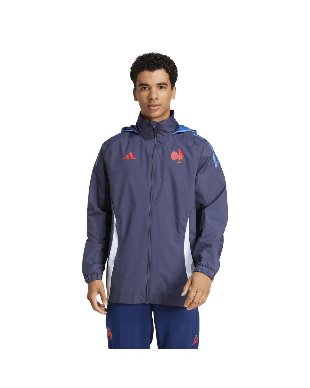 Adidas Blue Ffr Aw Rain J M Anorak for men