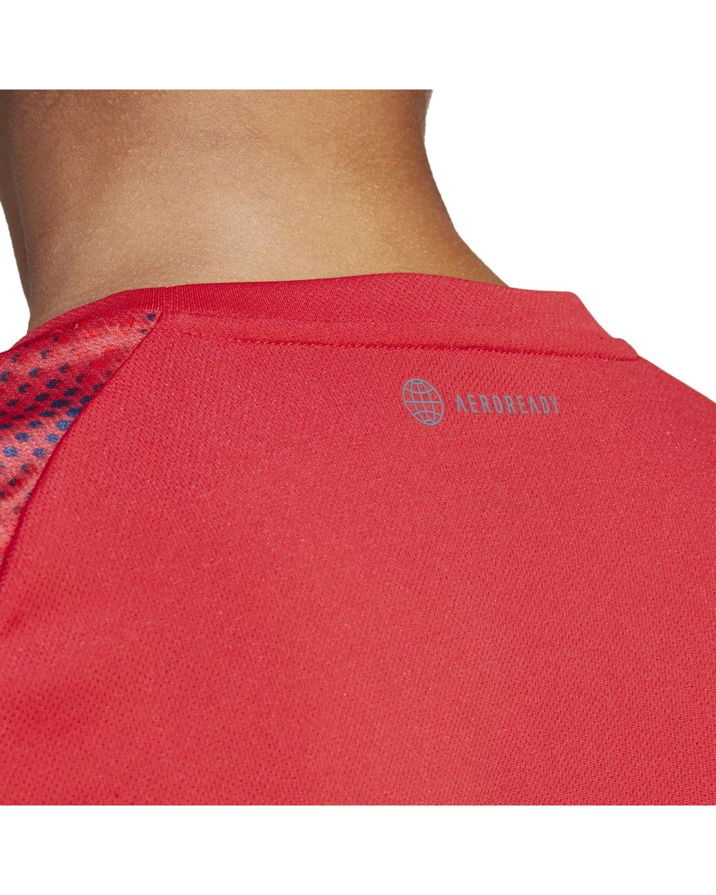 Adidas Red Short Sleeve Performance Gym Top