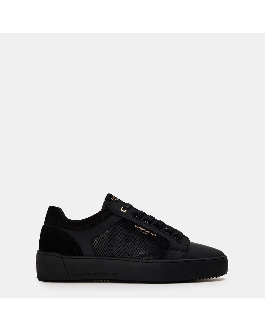 Android Homme Black Venice Low-Top Trainers for men