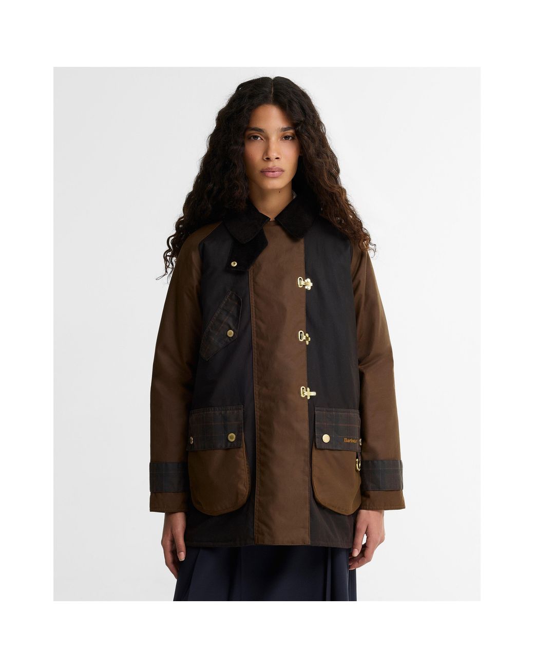 Barbour Black B.Li Felton Check Wa Ld64