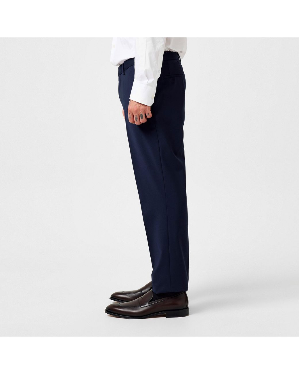 Boss Blue H-Leon Suit Trousers, Elevate Formal Style for men