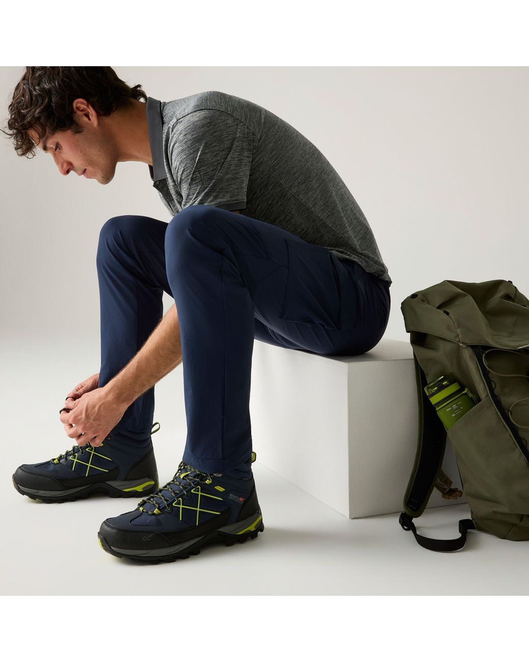 Regatta Blue Anti-Insect Lightweight Isoflex Trousers for men