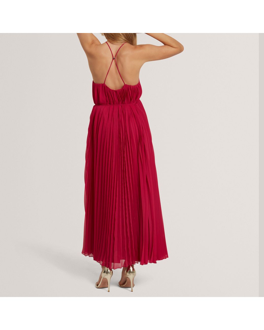 Ted Baker Red Long Maxi Dress
