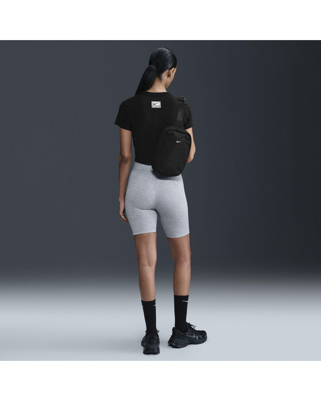 Nike Black Crop Tee
