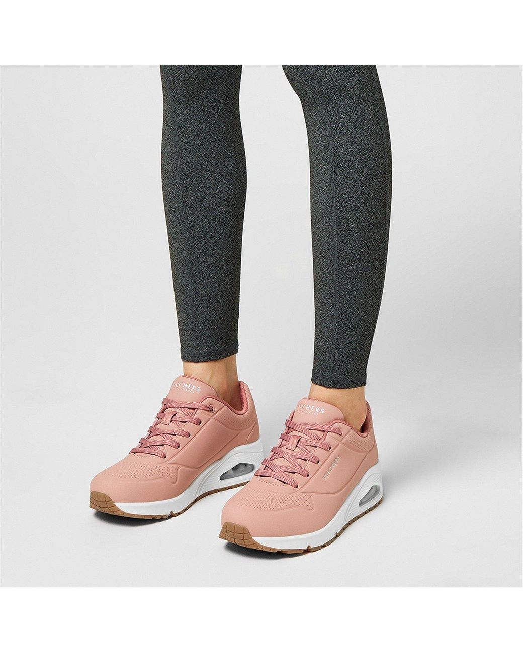 Skechers Pink Uno Stand On Air Trainers