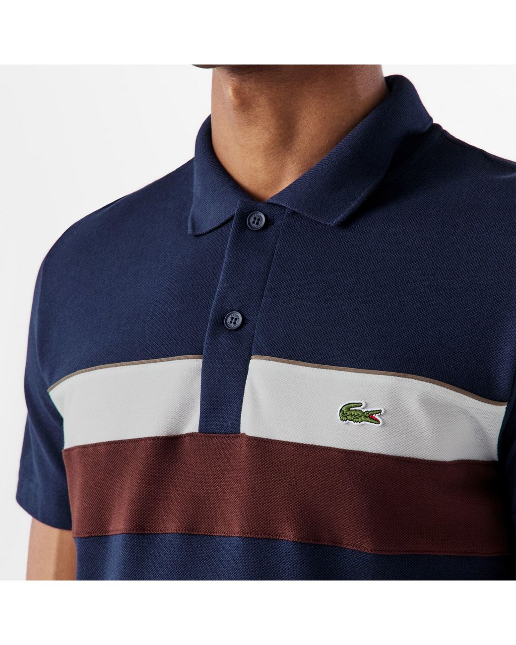 Lacoste Blue Short-Sleeve Polo Shirt for men
