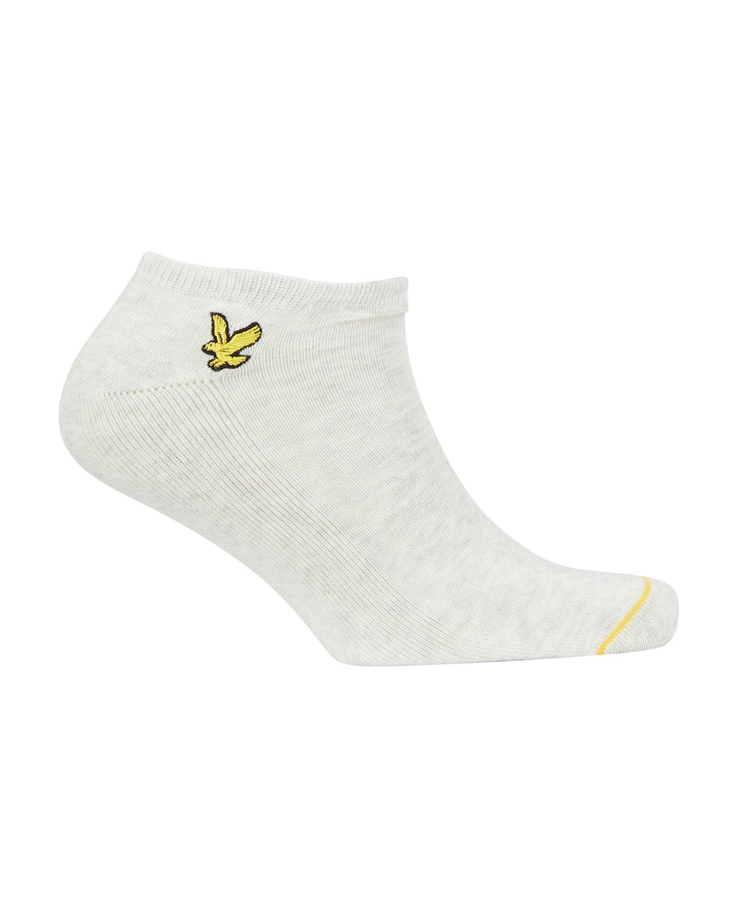 Lyle & Scott White Trainer Ankle Socks for men