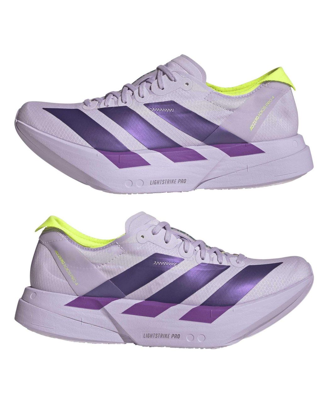 Adidas Purple Adios Pro 4 Road Running Shoes