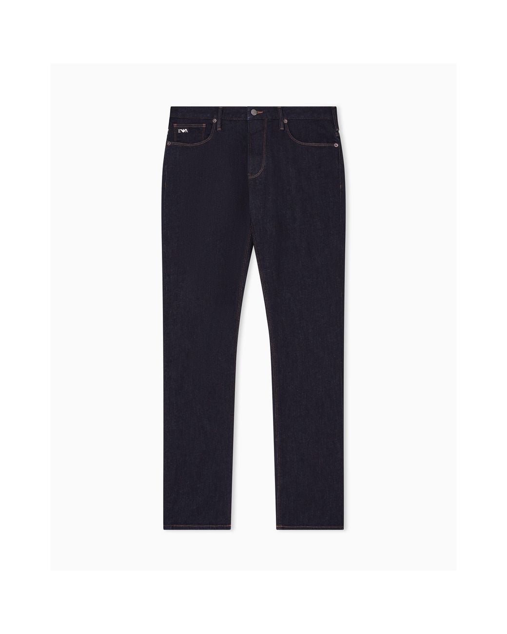 Emporio Armani Blue J06 Slim-Fit Trousers for men
