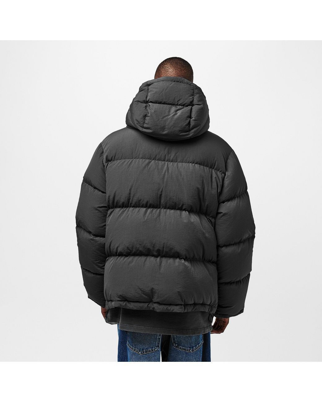 Dolce & Gabbana Gray Short Quilted Puffer Jacket for men
