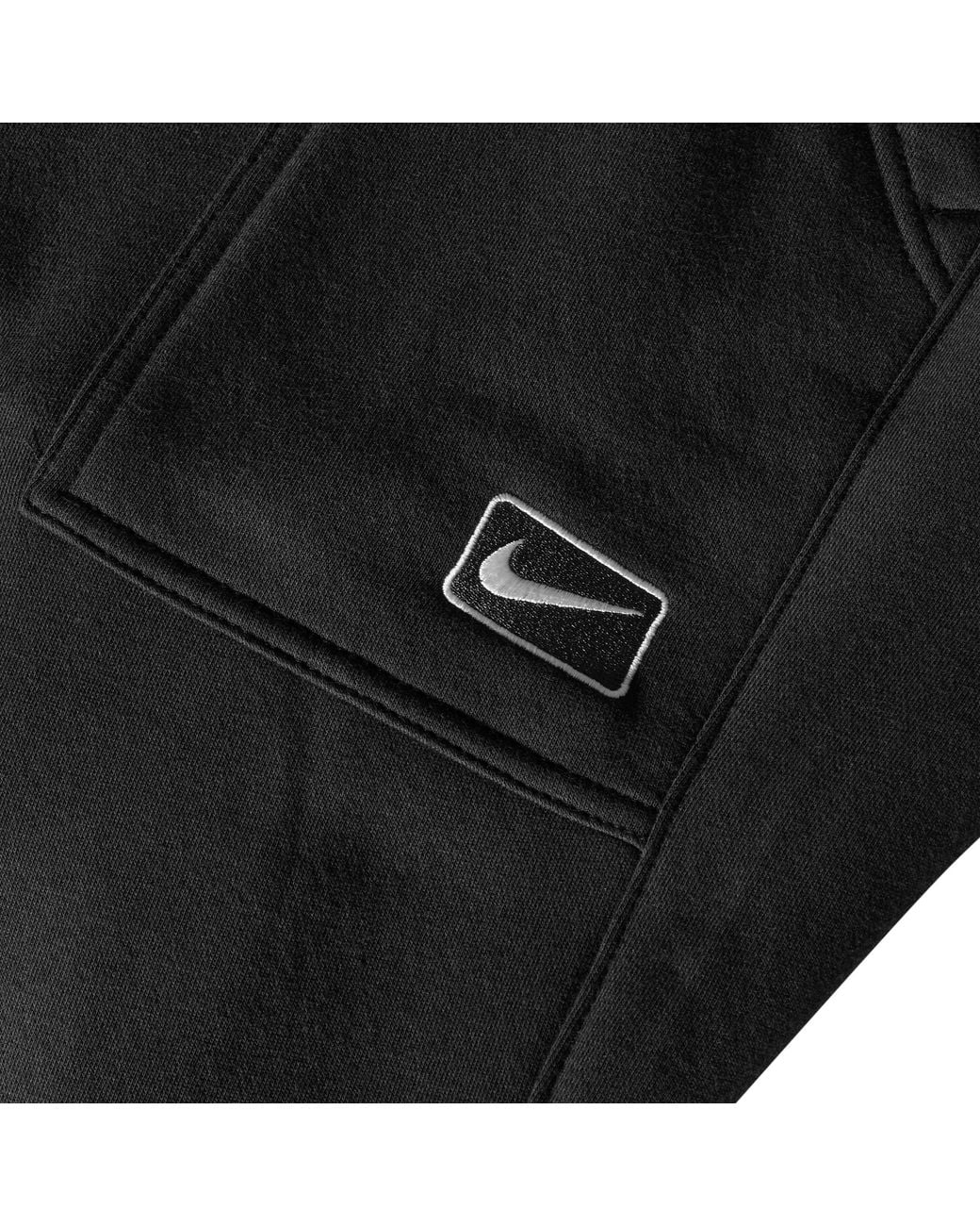 Nike Black Nsw Cotton Open Hem Joggers for men