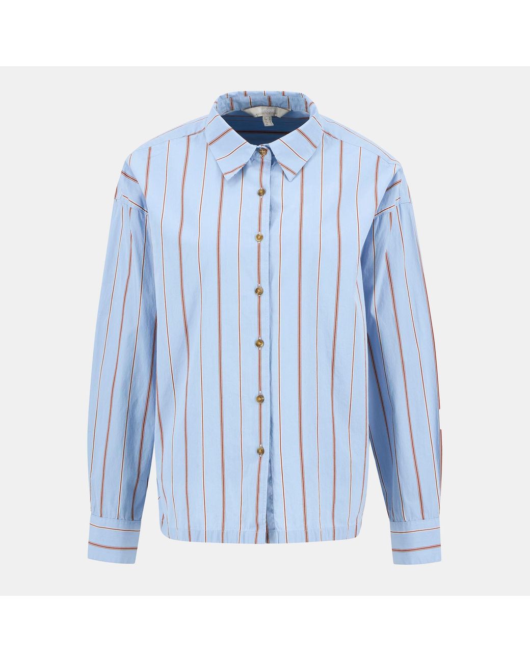 Barbour Blue Saffron Striped Relaxed Shirt
