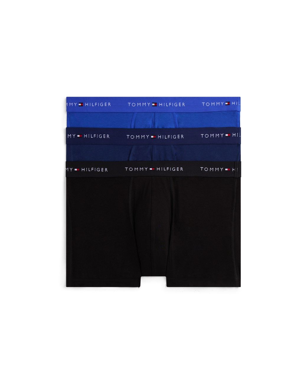 Tommy Hilfiger Blue 3 Pack Signature Waistband Trunks for men