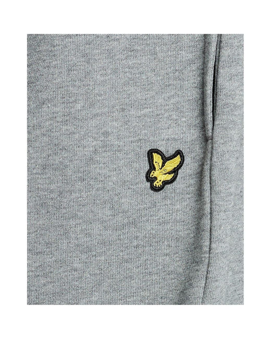 Lyle & Scott Gray Lyle & Scott Cotton Sweatshort for men