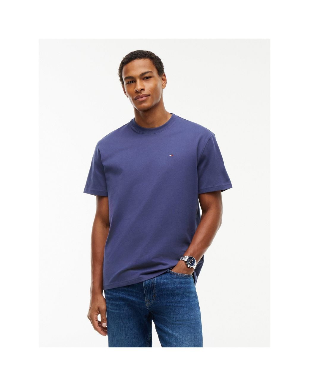 Tommy Hilfiger Blue Original Crew Neck Tee for men
