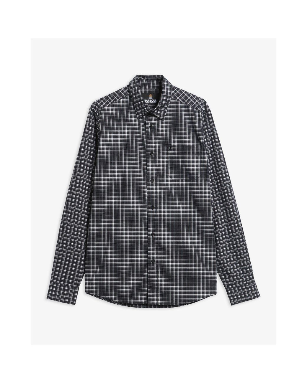 Barbour Gray B.Int Malkin Shirt Sn64 for men