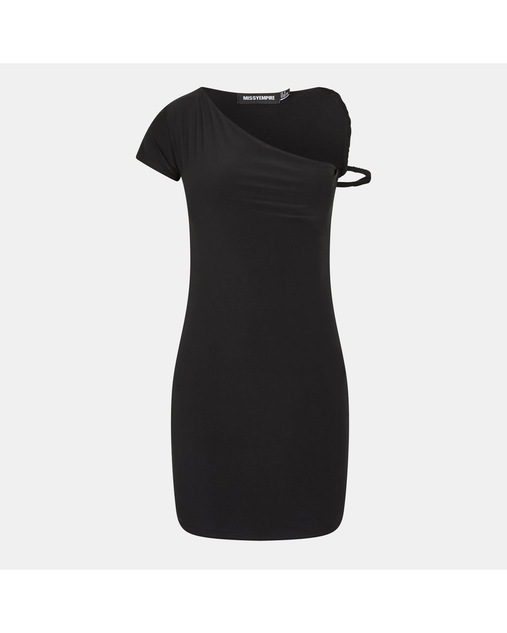 Missy Empire Black Twist Strap Mini Dress