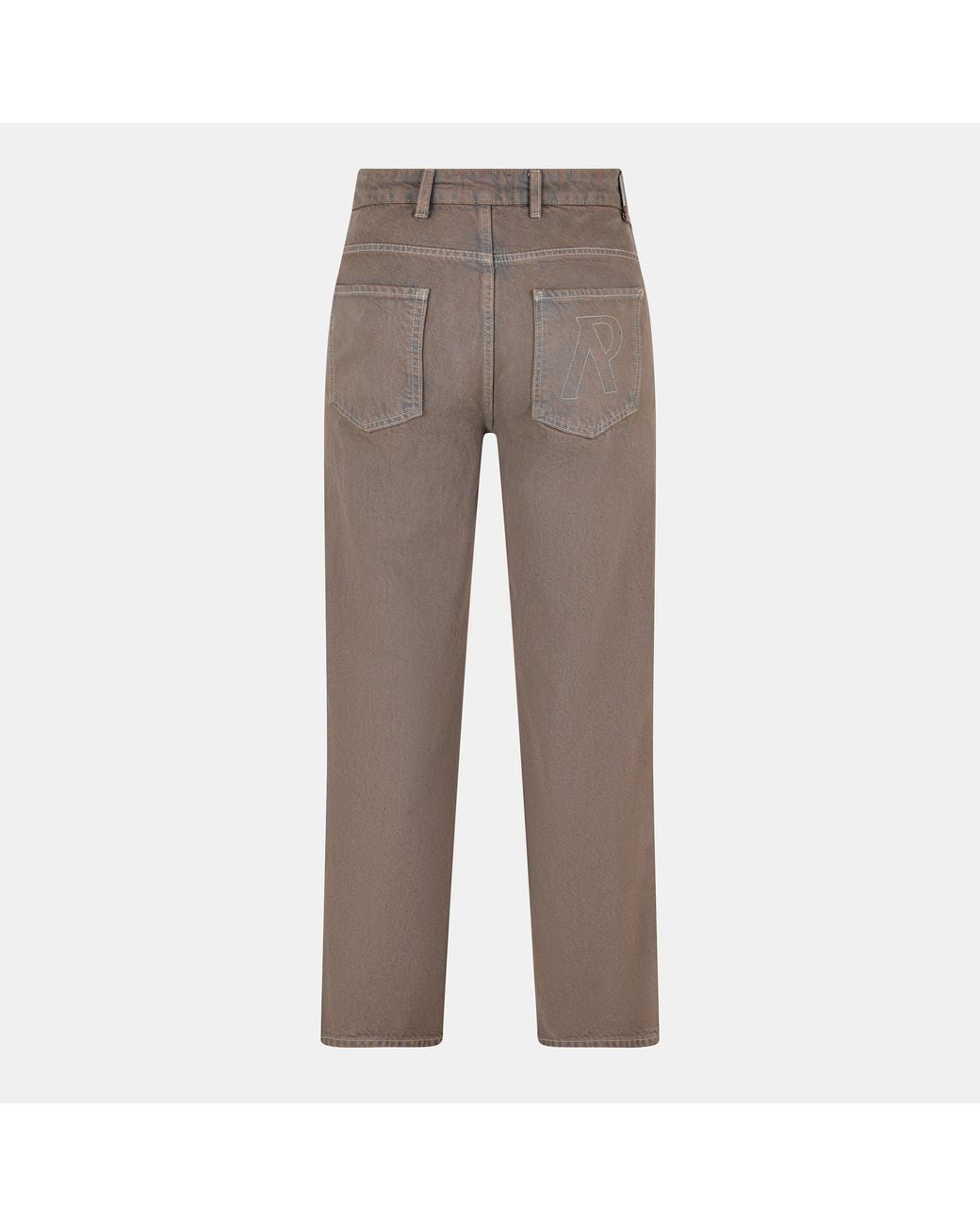 Represent Gray Straight Leg Jeans for men