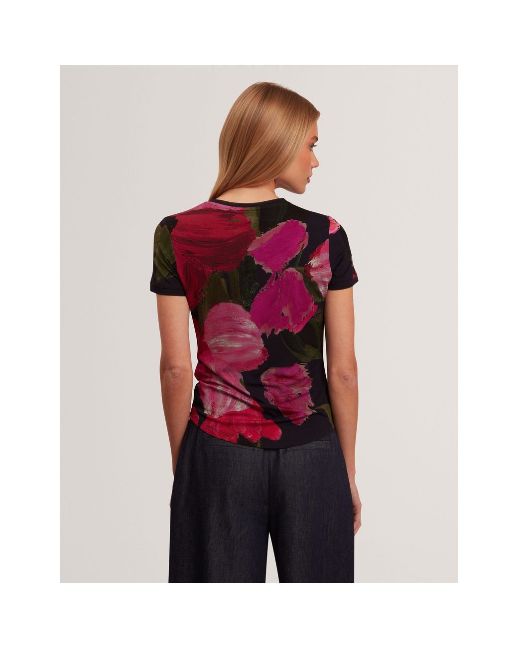 Ted Baker Pink Ted Printed Tee Ld71