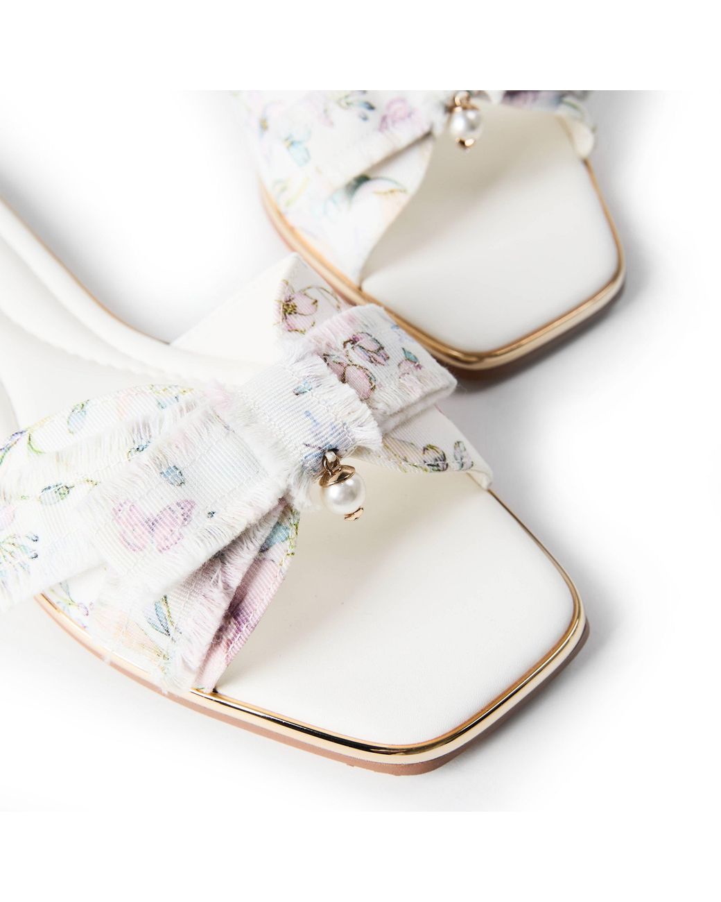 ALDO White Flat Sandals