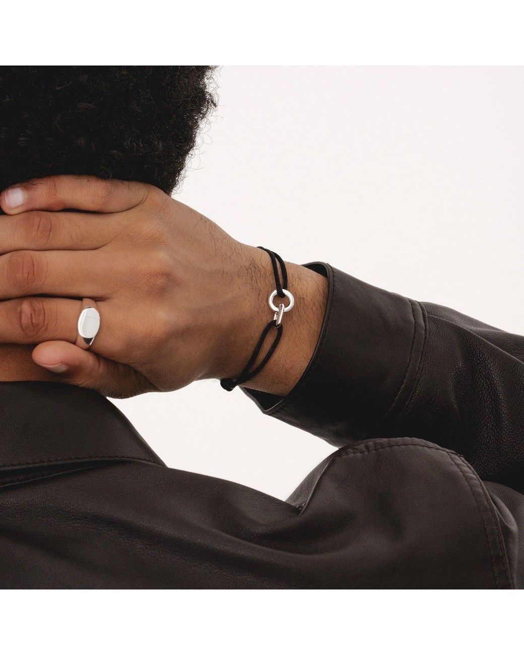 Common Lines Black Cml Element Bracelet for men
