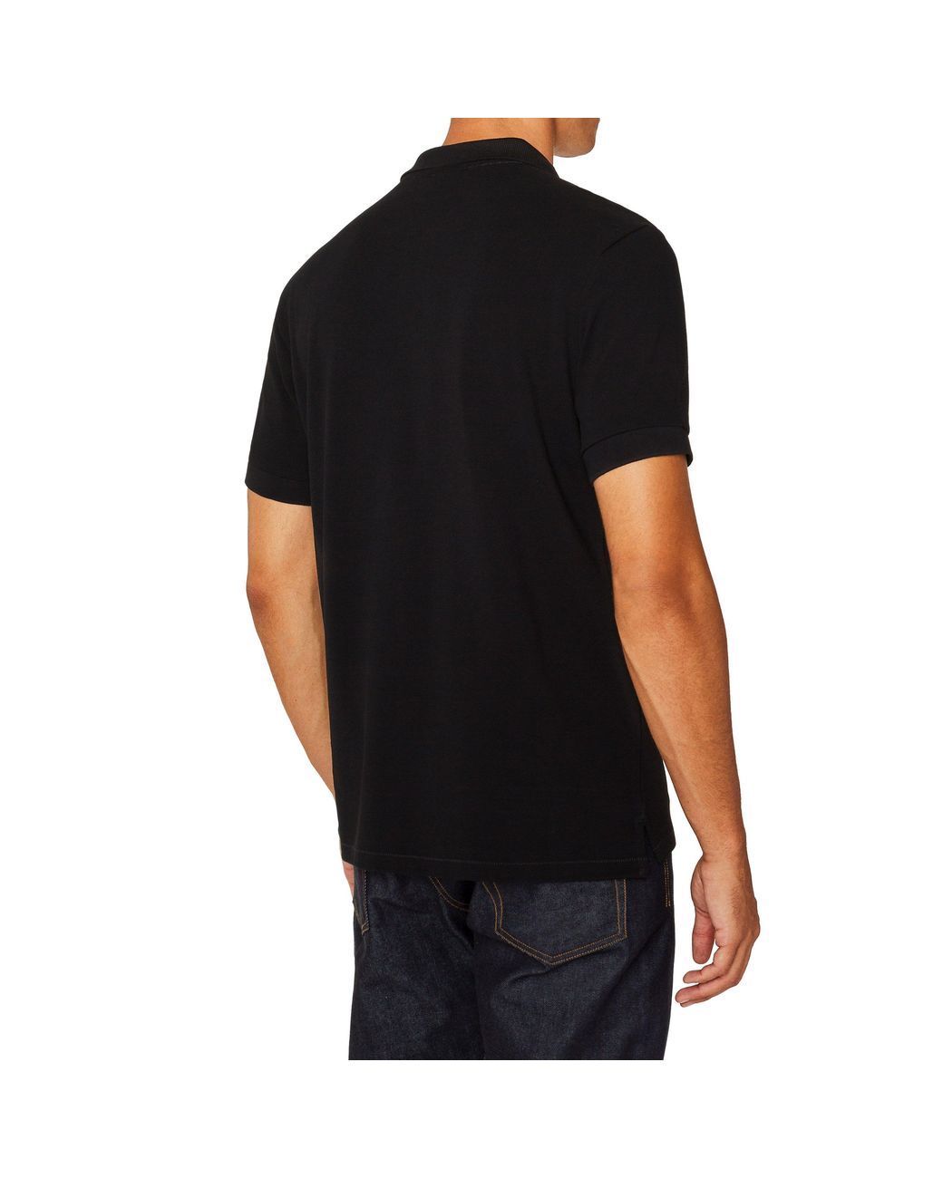 Paul Smith Black Regular Fit Zebra Polo Shirt for men