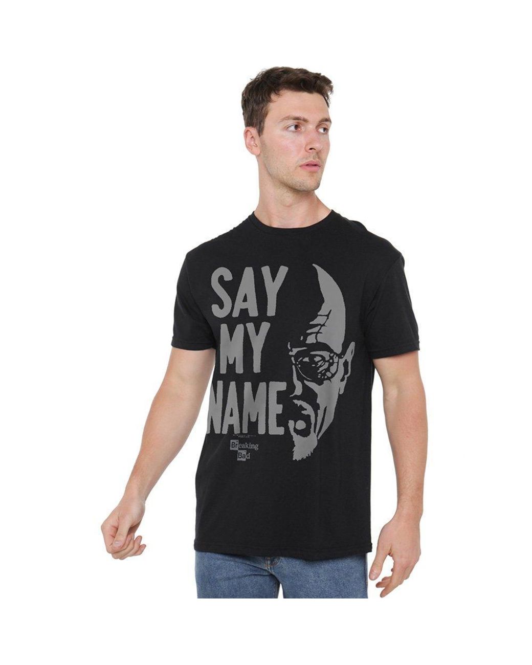 Breaking Bad Black Say My Name T Shirt for men