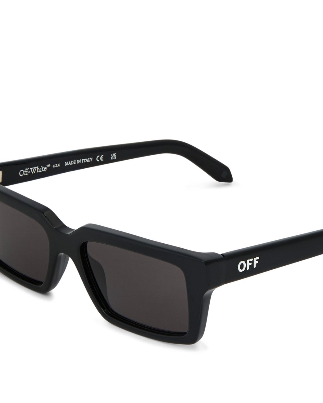 Off-White c/o Virgil Abloh Gray Round Sunglasses
