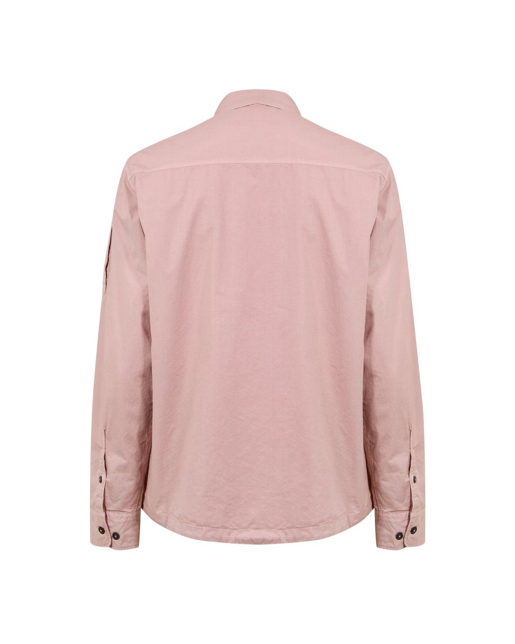 C P Company Pink Gabardine Lens Cotton Long Sleeve Overshirt for men