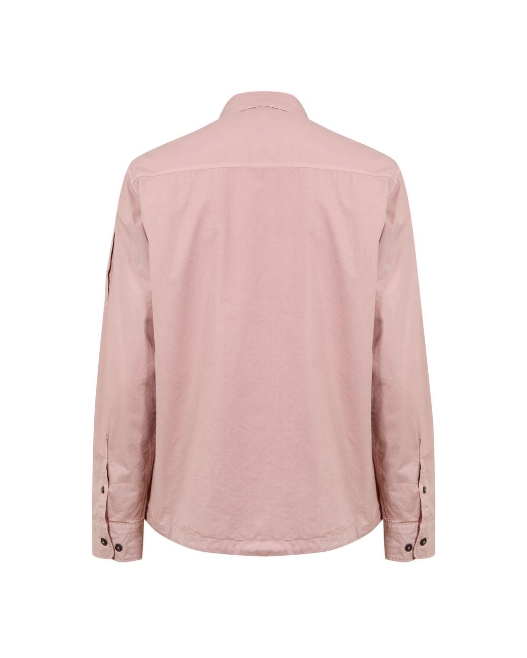 C P Company Pink Gabardine Lens Cotton Long Sleeve Overshirt for men