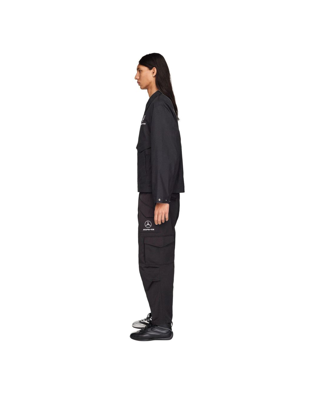 Y-3 Black Mercedes Cargo Trousers for men