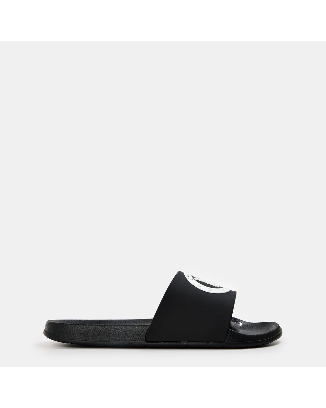 Team Black Adults Pool Sliders