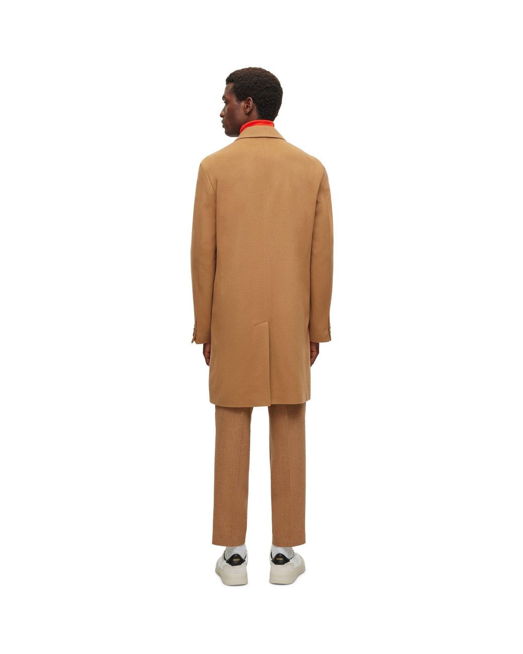 Boss Brown H Hyde C Trench Coat for men