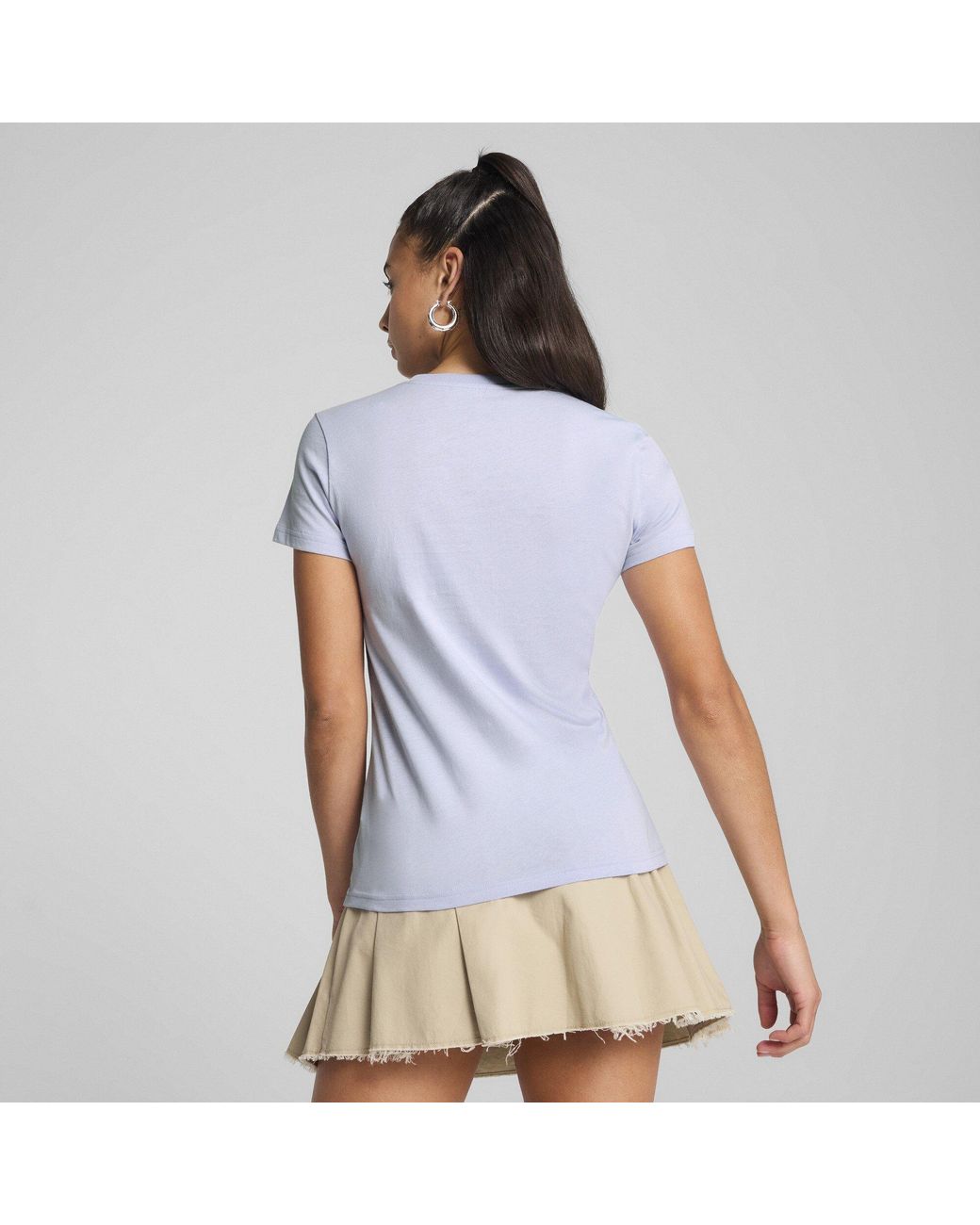 PUMA Blue Regular Fit Logo T-Shirt