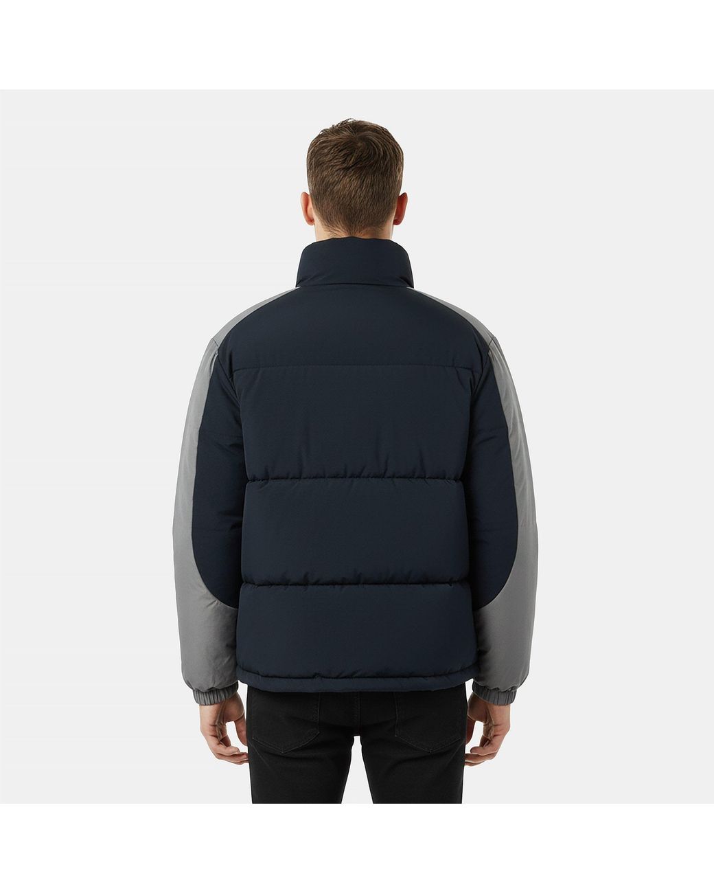 Jack Wills Blue Long Sleeve Short Puffer Jacket for men