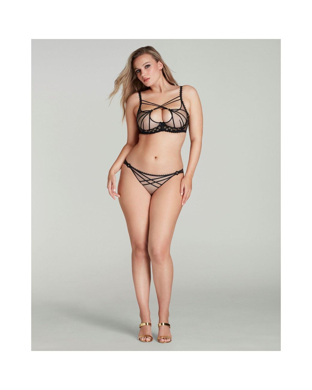 Agent Provocateur Black Doretta Plunge Underwired Bra
