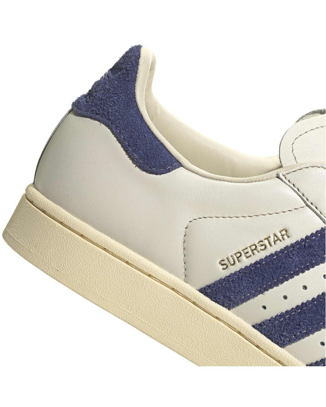 Adidas Originals Blue Superstar Ii Leather Low-Top Trainers