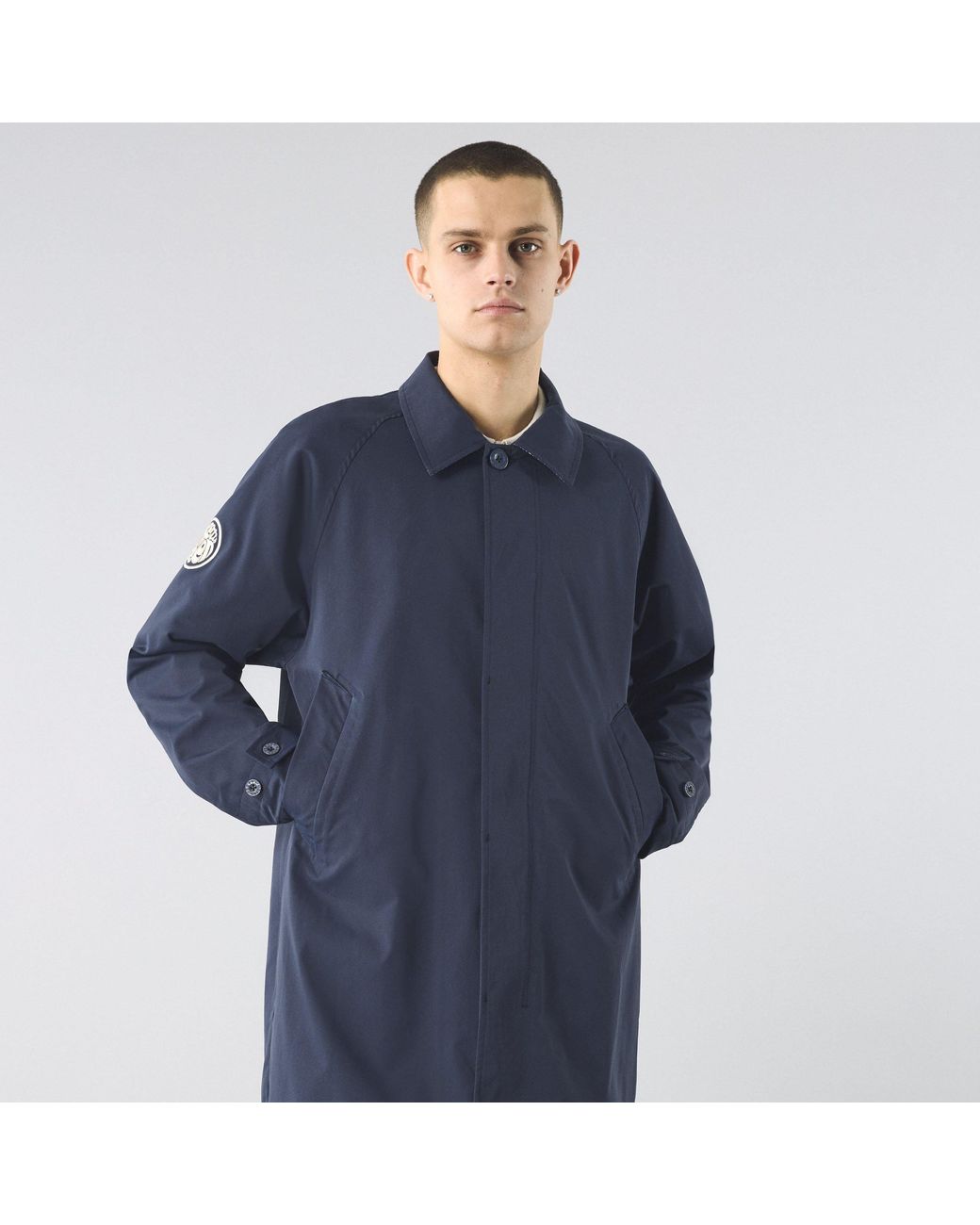 Pretty Green Blue Didsbury Weather-Resistant Mac for men