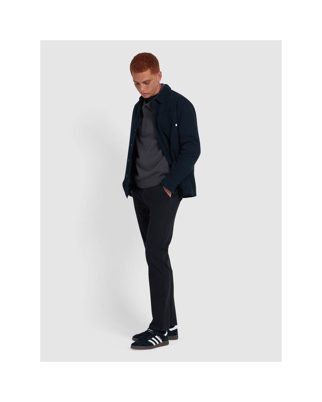 Farah Black Elm Slim Chinos for men