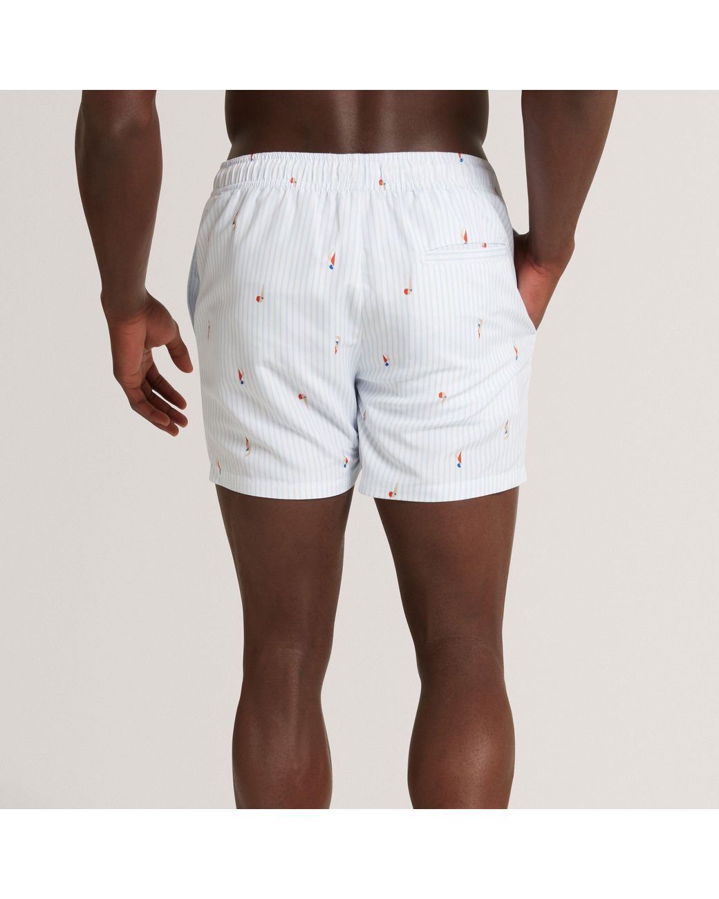 Ted Baker Blue Stripe Swim Short for men