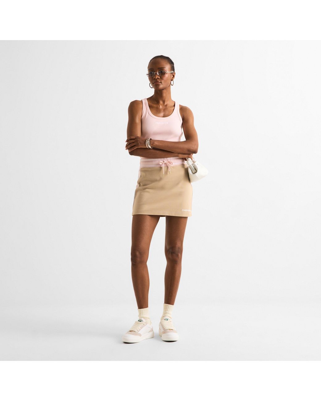 Casablanca Pink Cotton Ribbed Slim-Fit Racer-Back Vest