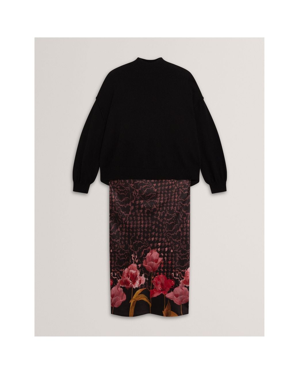 Ted Baker Black Knitted Jumper Dress