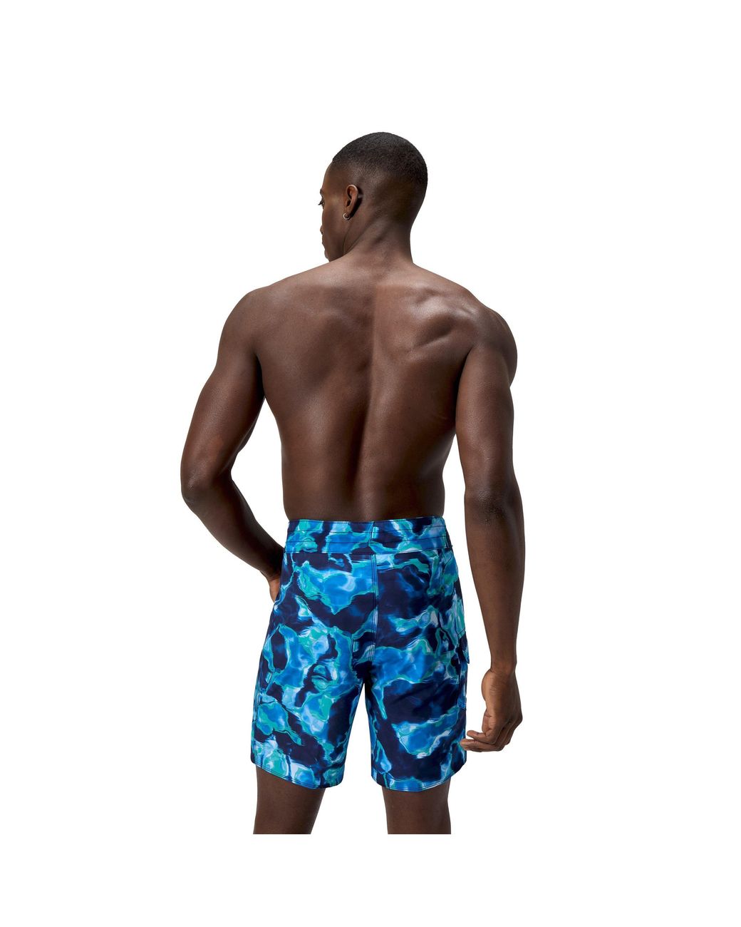 Speedo Blue Lookout Print Swimming Trunks for men