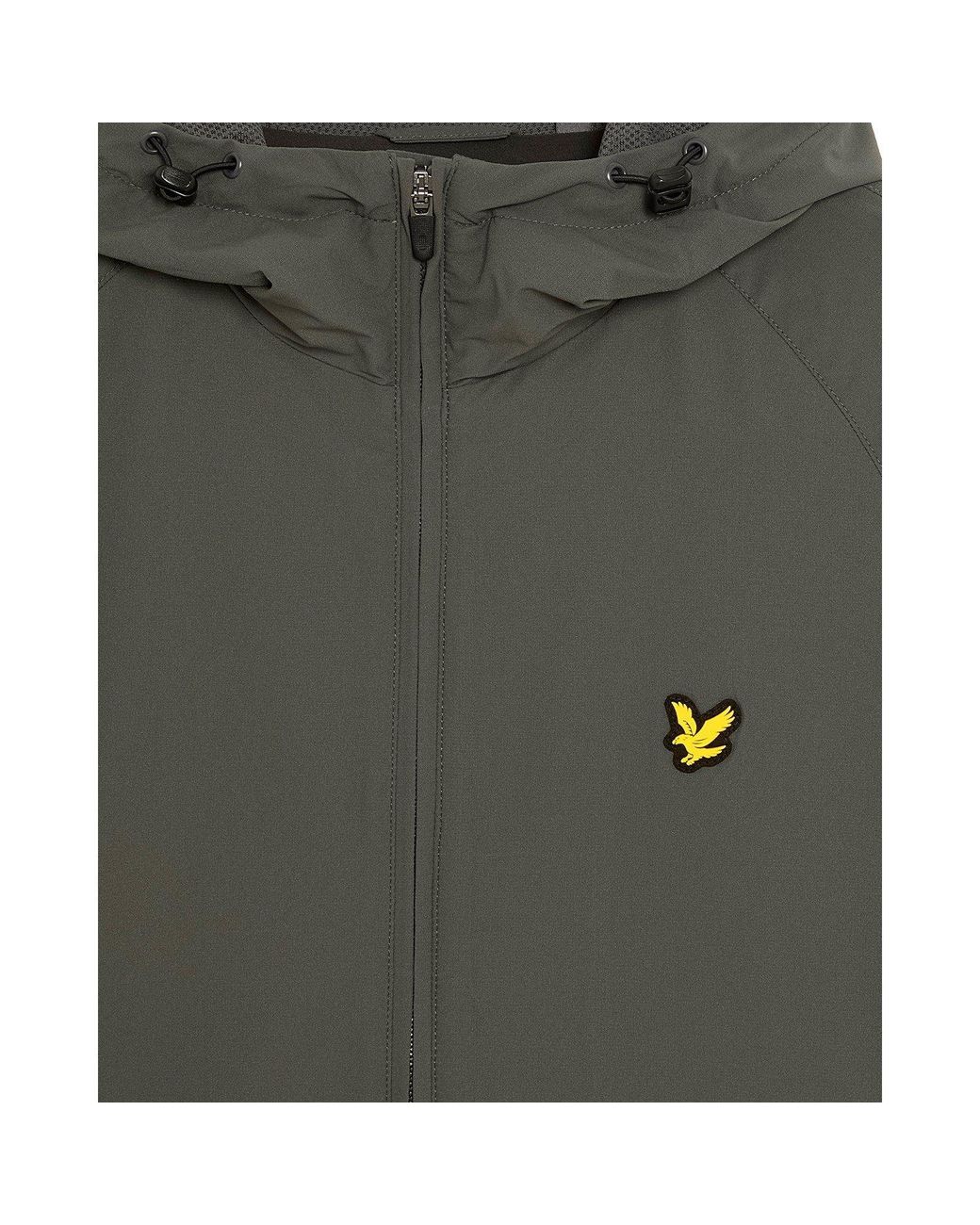 Lyle & Scott Gray Woven Zip Through Tracksuit Top for men