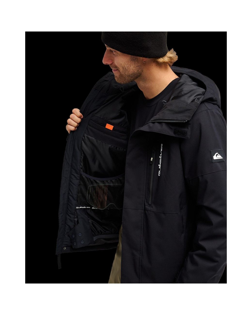 Quiksilver Black Titan Ski Jacket for men