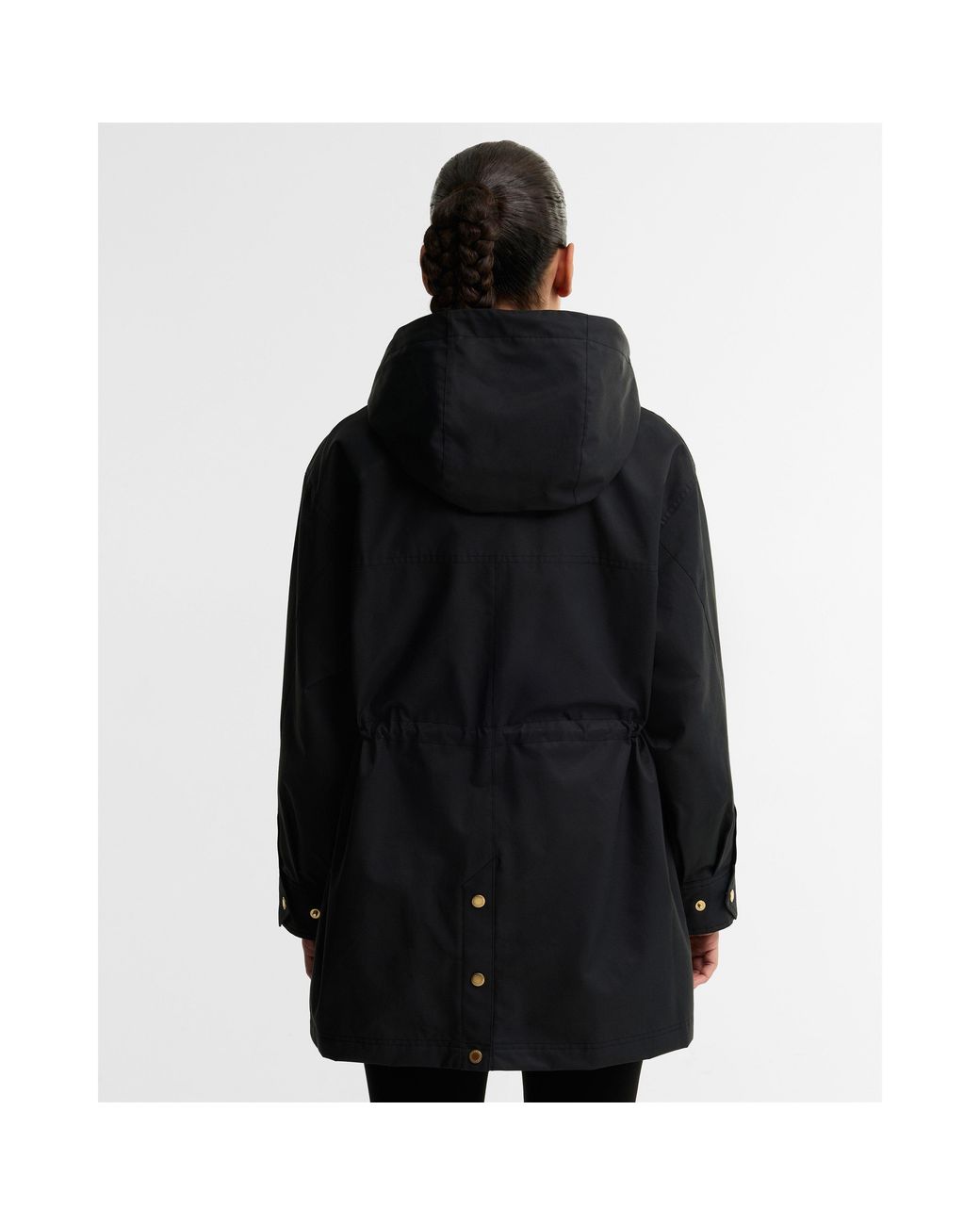 Barbour Black Molina Cotton Full-Zip Showerproof Anorak