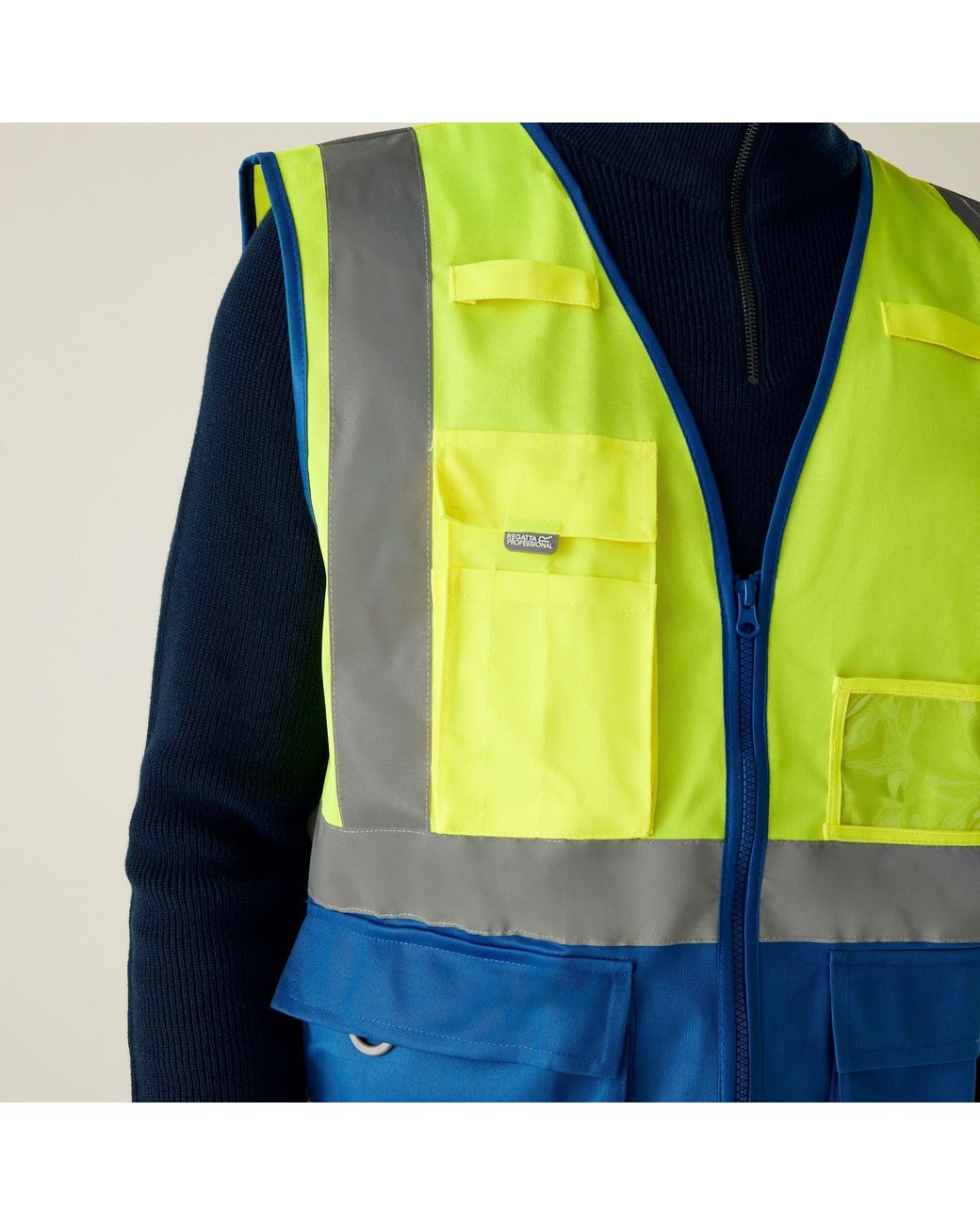 Regatta Blue Pro Hi-Vis Executive Vest for men