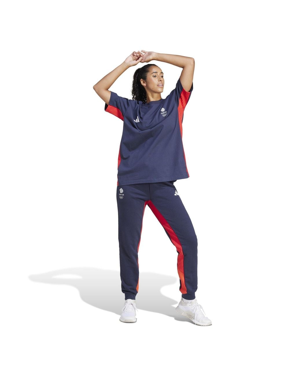 Adidas Blue Team Gb Dance Cargo Joggers