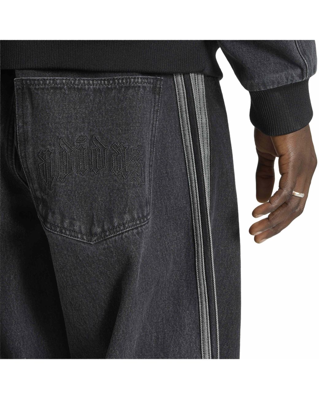 Adidas Originals Gray Adi Og Denim Jeans M Sn64 for men